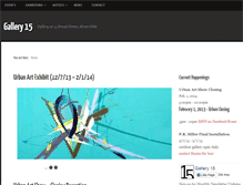 Tablet Screenshot of gallery15.com